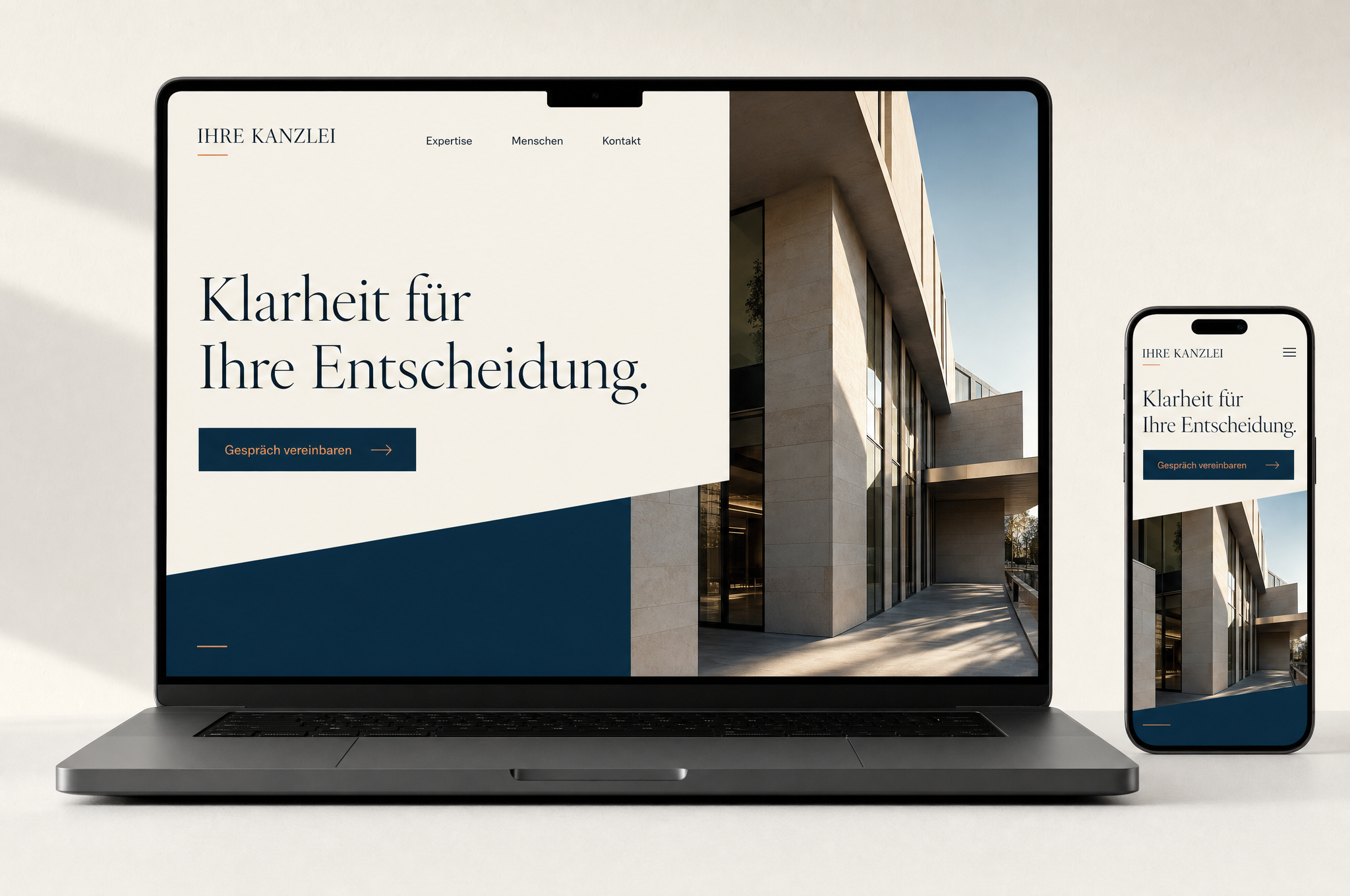 Designstudie eines Kanzleiauftritts